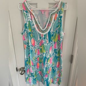 Lilly Pulitzer Sleeveless Sailboat Resort Dress